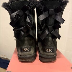 UGG Women's Bailey Bow Black Boots